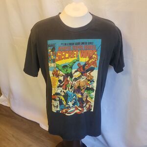 Vintage 90s Mad Engine Marvel Comics Super Heroes Secret Wars Men's XL T-shirt